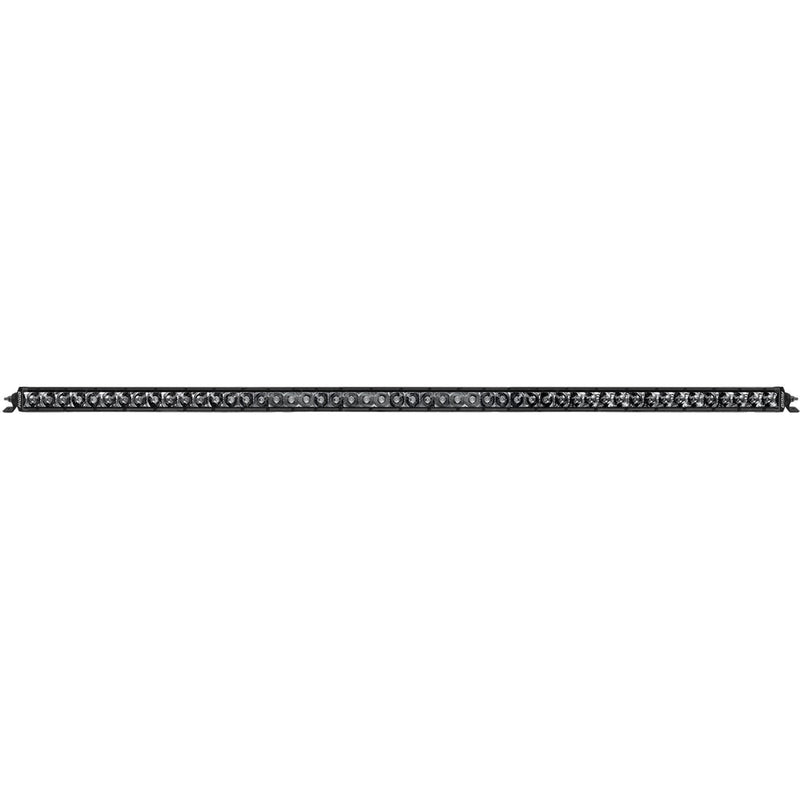 Rigid SR-Series PRO 50" Spot Midnight on a studio background: midnight edition SR-Series PRO spot light bar, about 50", blacked-out housing, on white