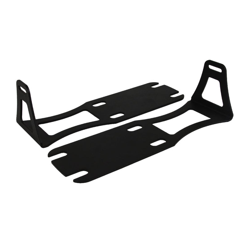 Rigid Bumper Mount: black bumper light bar mounting bracket set, on white