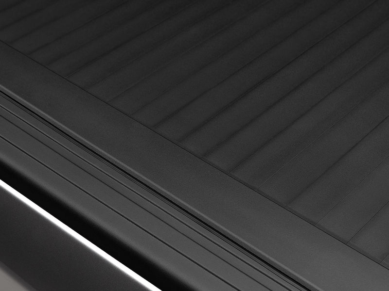 Close-up of the Roll-N-Lock A-Series dual-layer aluminum slats and their interlock