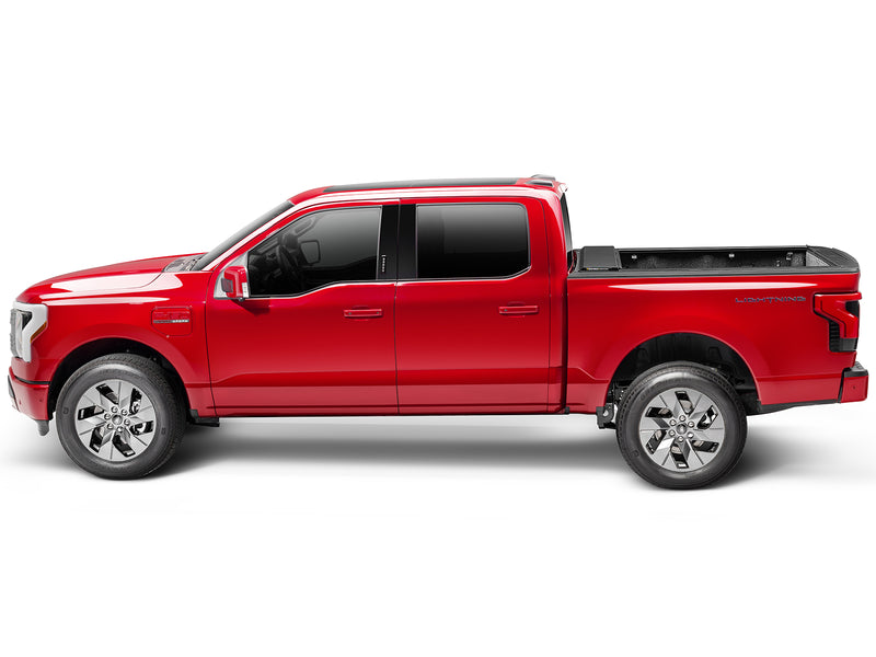 Roll-N-Lock A-Series fully retracted, full side profile with the bed open