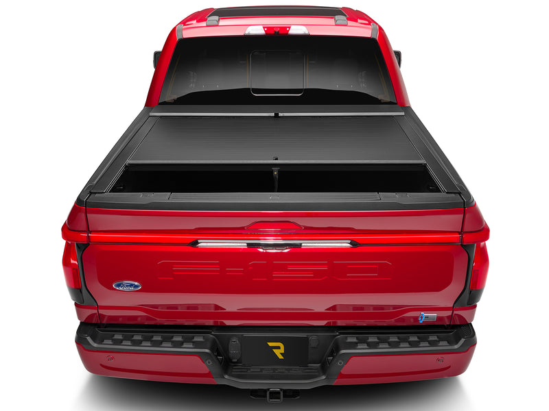 Roll-N-Lock A-Series opened by one slat width, straight rear view