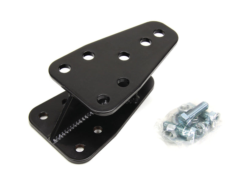 TeraFlex spare tire relocation bracket with mounting hardware on a white background
