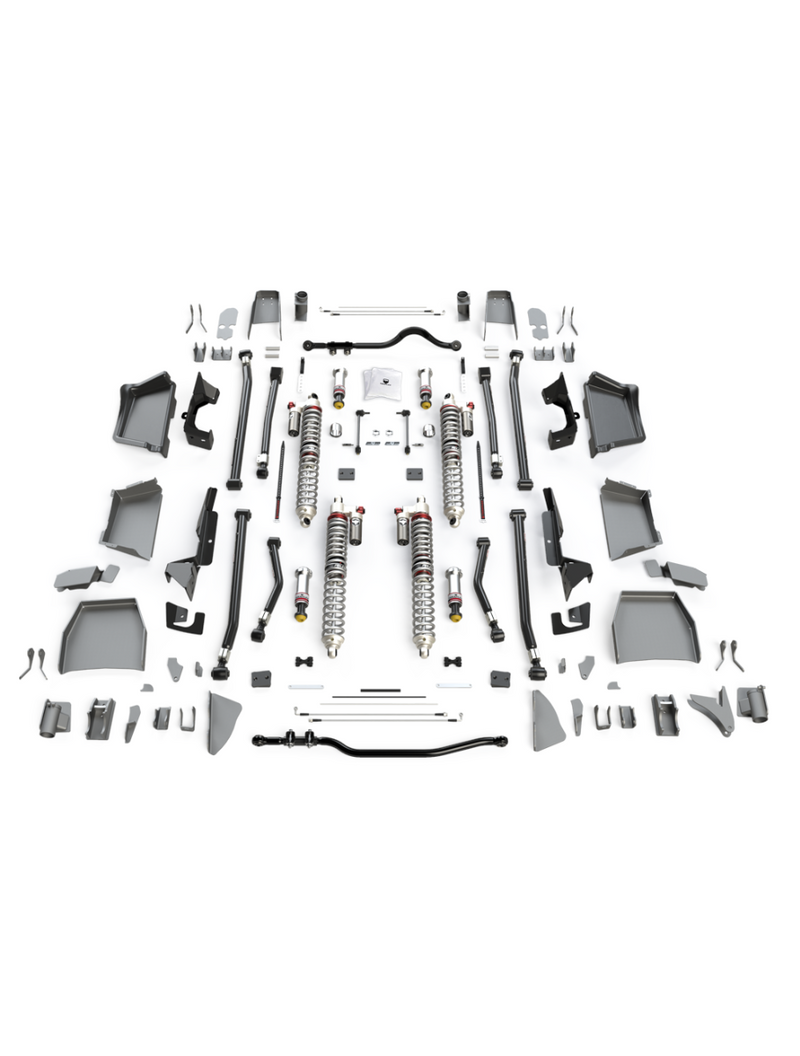 TeraFlex Alpine RT coilover suspension system complete kit on a white background