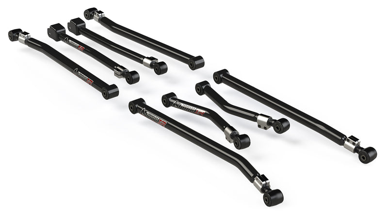 TeraFlex Alpine IR long control arm kit, 8-arm adjustable (3-6" lift)-arms only on a white background