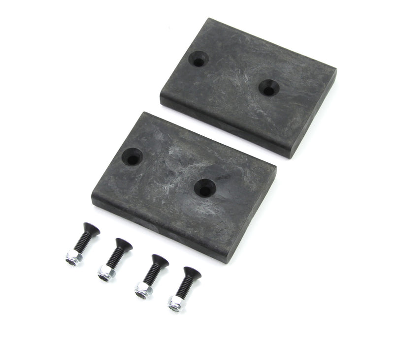 TeraFlex 0.75" SpeedBump Bump Stop Strike Pad Kit, Rear Lower on a white background