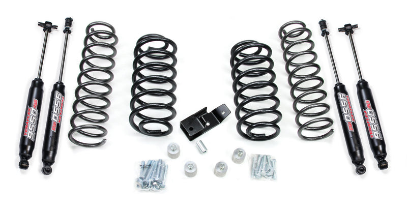 TeraFlex 2" Coil Spring Lift Kit & 9550 VSS Twin-Tube Shocks on a white background