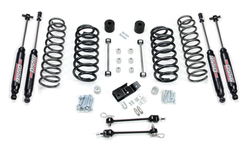 TeraFlex 3" Coil Spring Base Lift Kit with Quick Disconnects & 9550 VSS Twin-Tube on a white background