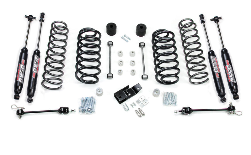 TeraFlex 4" Coil Spring Base Lift Kit with Quick Disconnects & 9550 VSS Twin-Tube on a white background