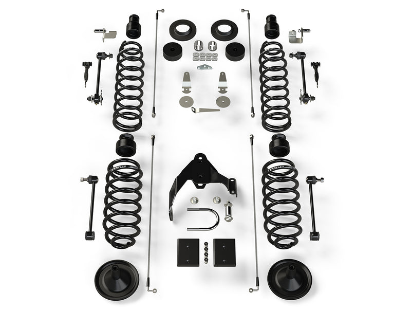 TeraFlex 4" Coil Spring Base Lift Kit, No Shocks on a white background