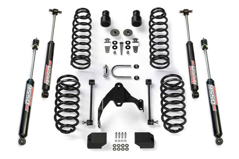 TeraFlex 2.5" Coil Spring Base Lift Kit & 9550 VSS Twin-Tube on a white background