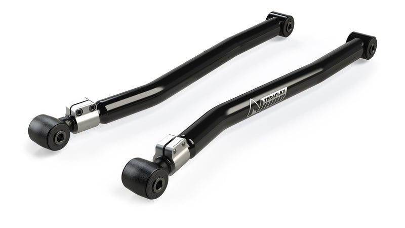 TeraFlex Control Arm, shown on a studio background: pair of black TeraFlex Alpine adjustable control arms on white