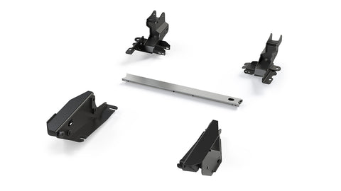TeraFlex Long Arm Bracket Kit, shown on a studio background: four black steel mounting brackets around a silver crossbar on white