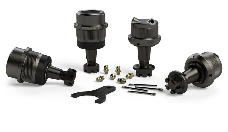 TeraFlex Dana 30/44 HD ball joint kit, With Knurl option: two upper and two lower ball joints with hardware