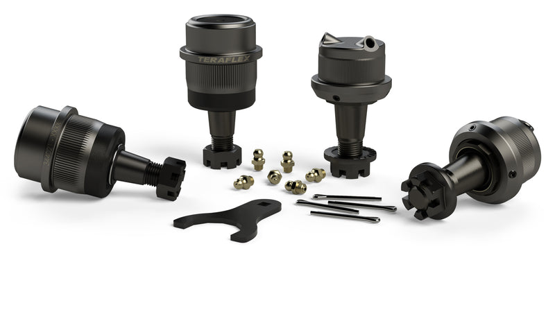 TeraFlex Dana 30/44 HD ball joint set of four with hardware, knurled option