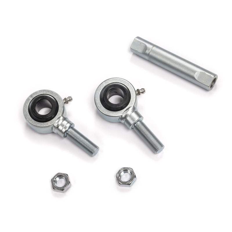 TeraFlex adjustable center link with two rod ends and jam nuts on a white background
