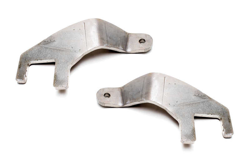 Pair of TeraFlex high steer sway bar mounts on a white background