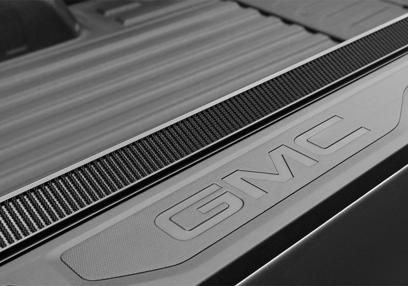 Close-up of the hook-and-loop fastening along the side rail on a TruXedo Lo Pro soft roll-up tonneau cover
