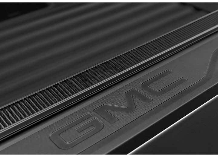 Close-up of the hook-and-loop fastening along the side rail on a TruXedo Pro X15 soft roll-up tonneau cover