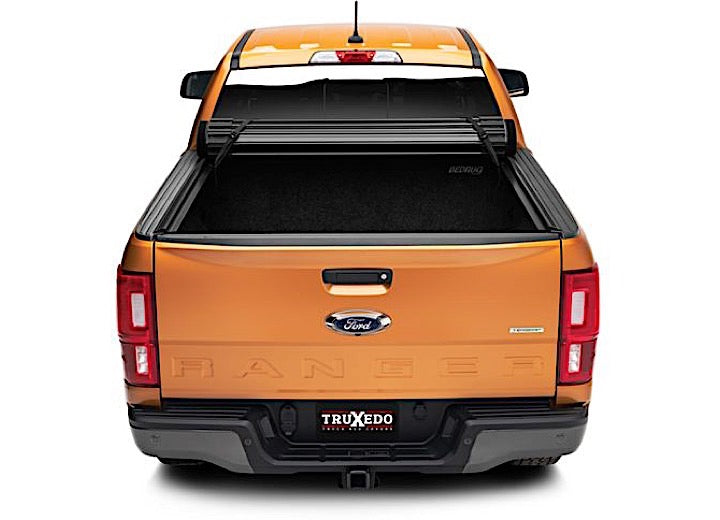 TruXedo Sentry CT hard roll-up tonneau cover closed on a 2019-2023 Ford Ranger, widest view
