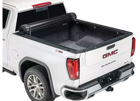 TruXedo Sentry CT hard roll-up tonneau cover closed on a 2019-2024 GMC Sierra 1500, widest view