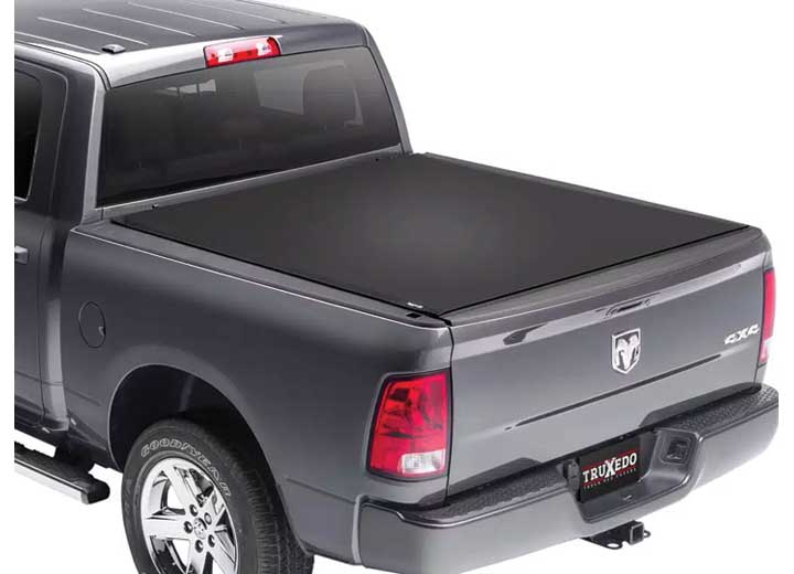 TruXedo Sentry CT hard roll-up tonneau cover closed over the bed of a pickup truck, widest view