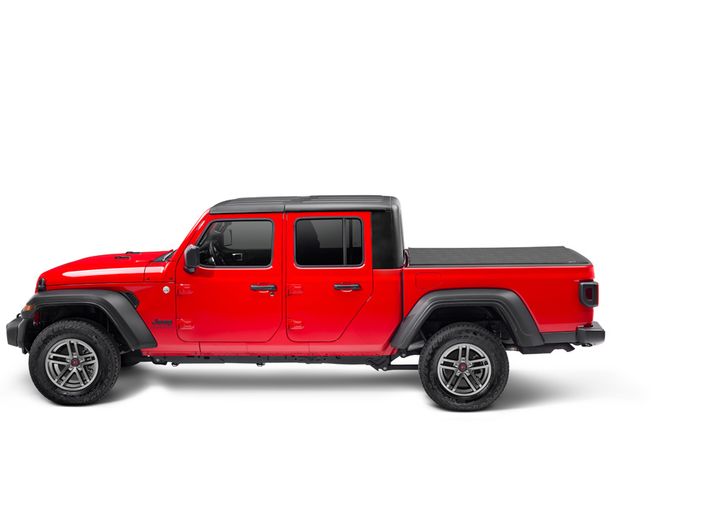 TruXedo Sentry hard roll-up tonneau cover closed on a 2020-2024 Jeep Gladiator, side profile