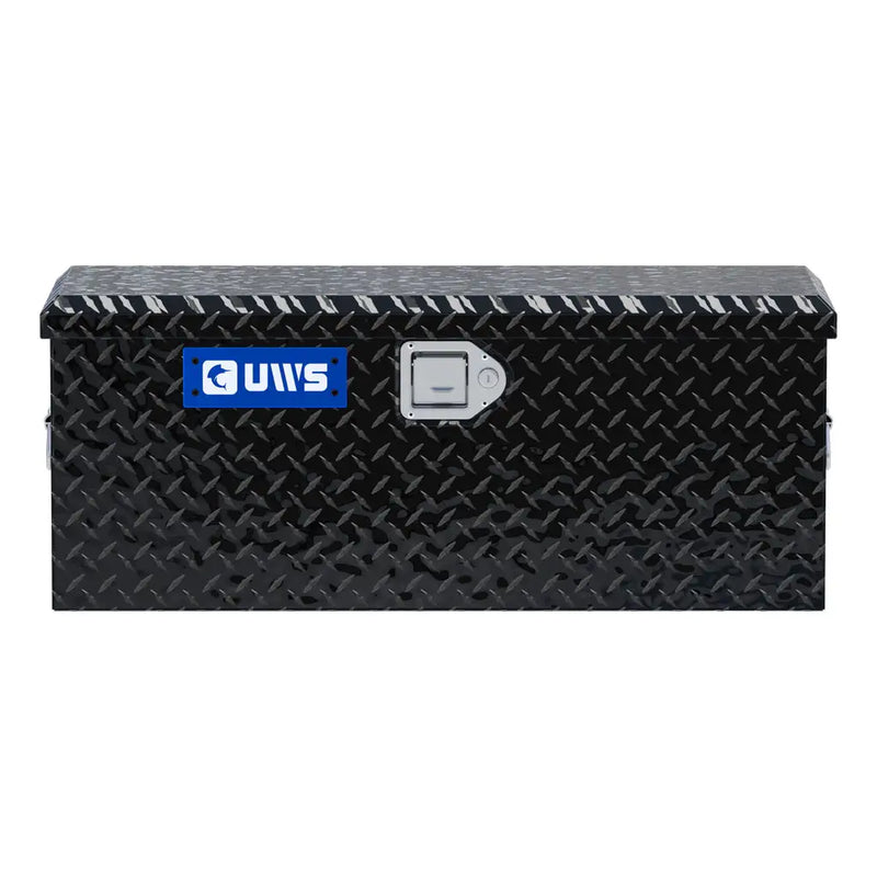 UWS 32" ATV Tool Box straight-on front view showing the lid seam and the locking handle