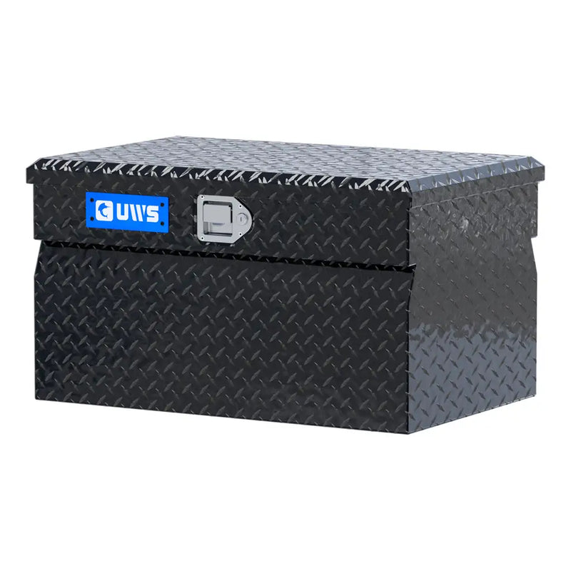 UWS 30" Utility Chest Box in Gloss Black, front three-quarter from the opposite side