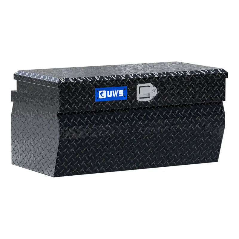 UWS 36" Utility Chest Box in Gloss Black, front three-quarter studio view