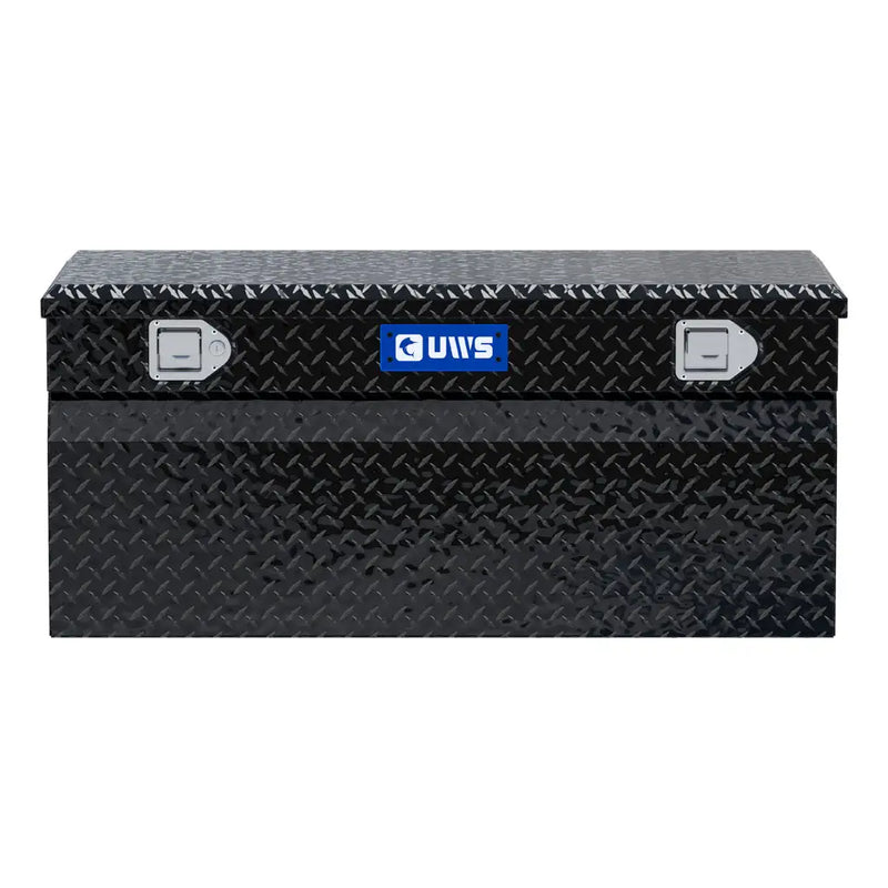 UWS 42" Utility Chest Box in Gloss Black, straight-on front elevation