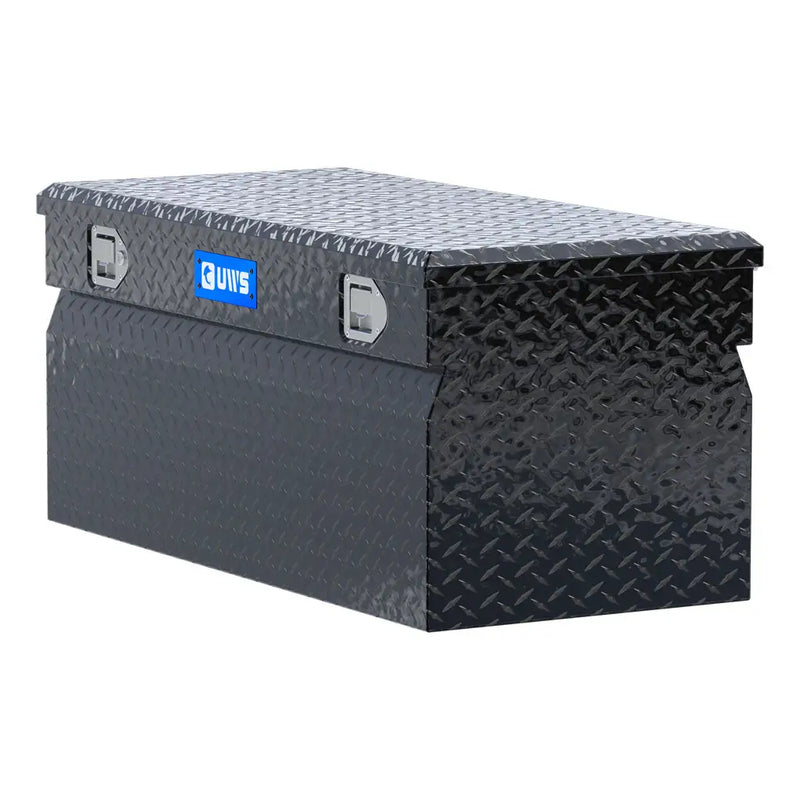 UWS 42" Utility Chest Box in Gloss Black, rear three-quarter view