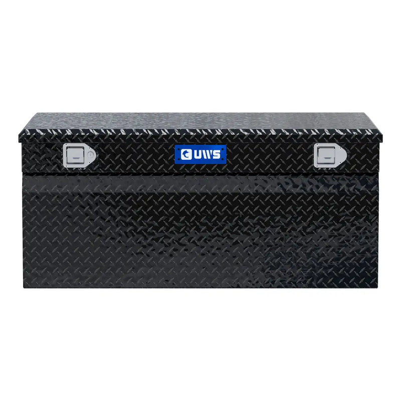 UWS 48" Utility Chest Box in Gloss Black, straight-on front elevation