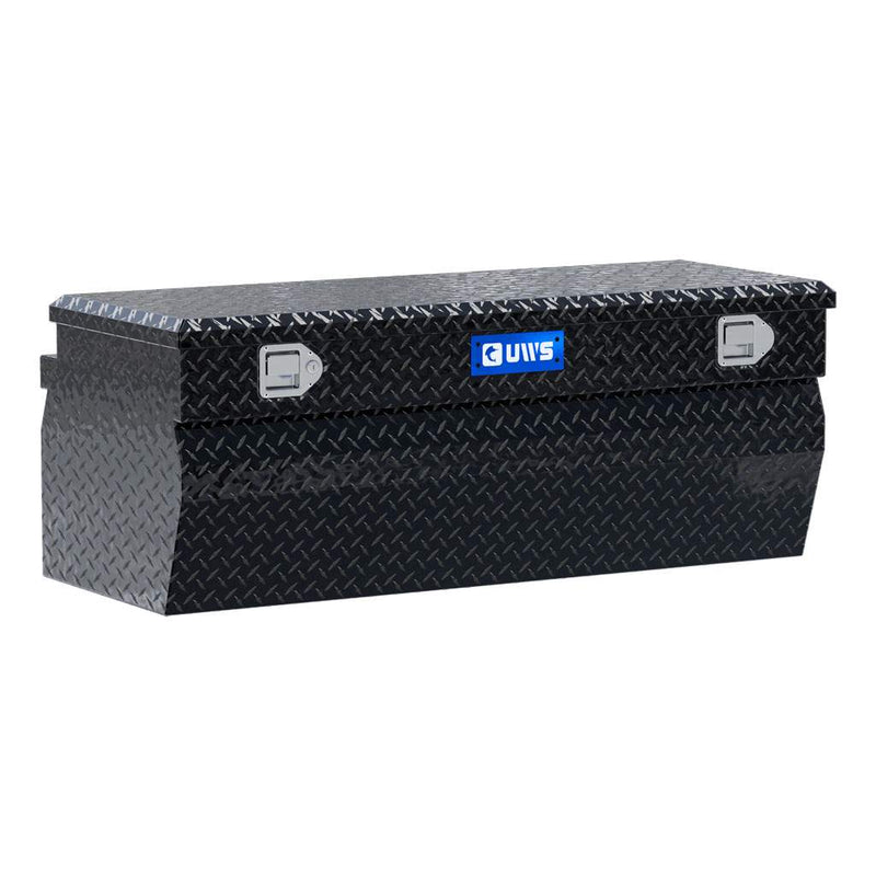 UWS 48" Utility Chest Box in Gloss Black, front three-quarter studio view
