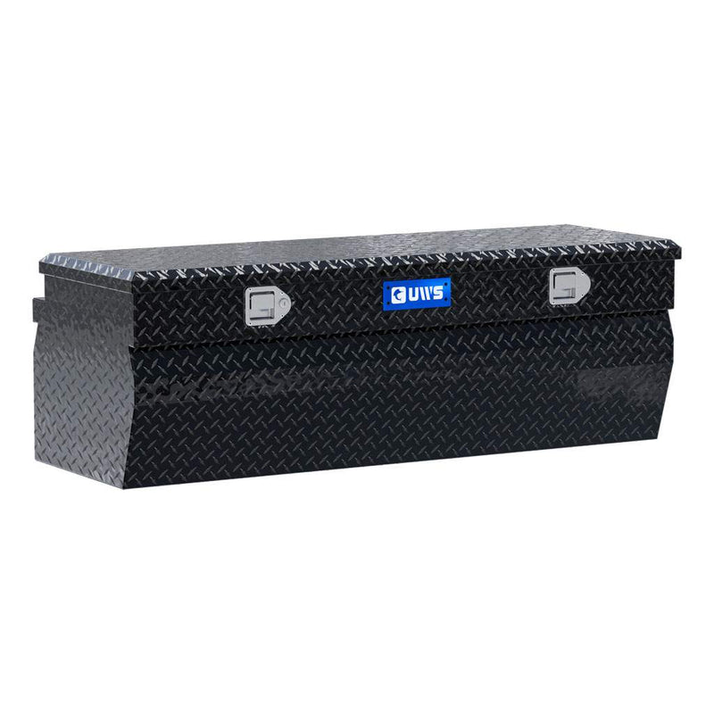 UWS 55" Utility Chest Box in Gloss Black, front three-quarter studio view