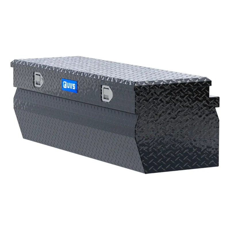 UWS 55" Utility Chest Box in Gloss Black, rear three-quarter view