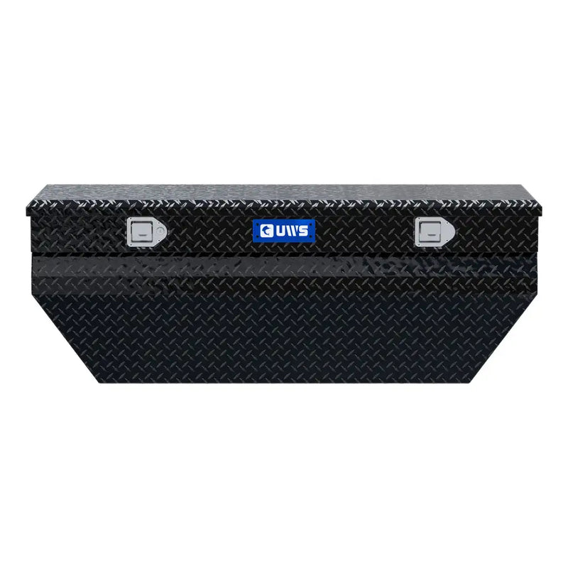 UWS 55" Utility Chest Box in Gloss Black, straight-on front elevation