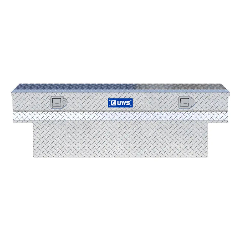 UWS 60" Utility Chest Box in Bright Aluminum, straight-on front elevation