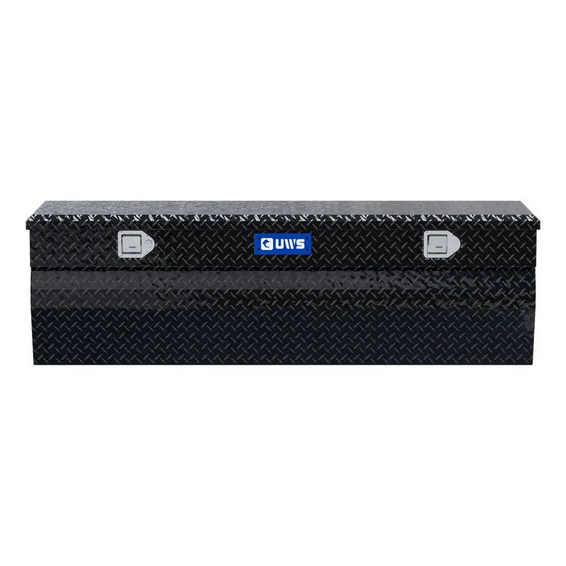 UWS 60" Utility Chest Box in Gloss Black, straight-on front elevation