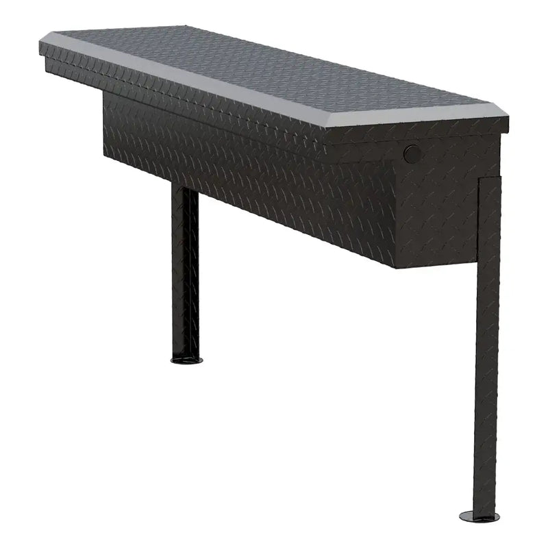 UWS 48" Truck Side Tool Box in Gloss Black, alternate studio elevation