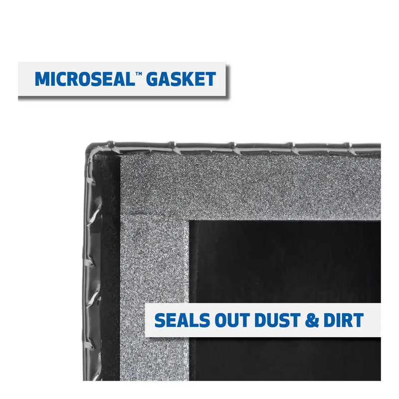 UWS 60" Topside Truck Tool Box in Gloss Black, UWS MicroSeal gasket graphic