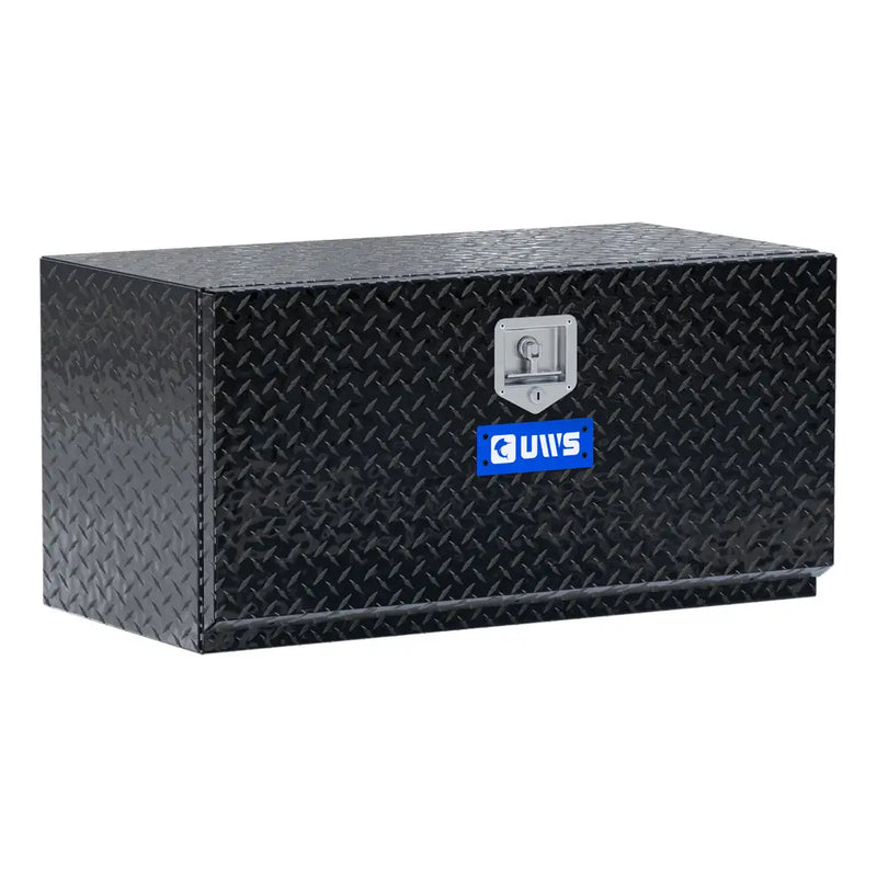 UWS 36" Underbody Tool Box in Gloss Black, rear three-quarter view