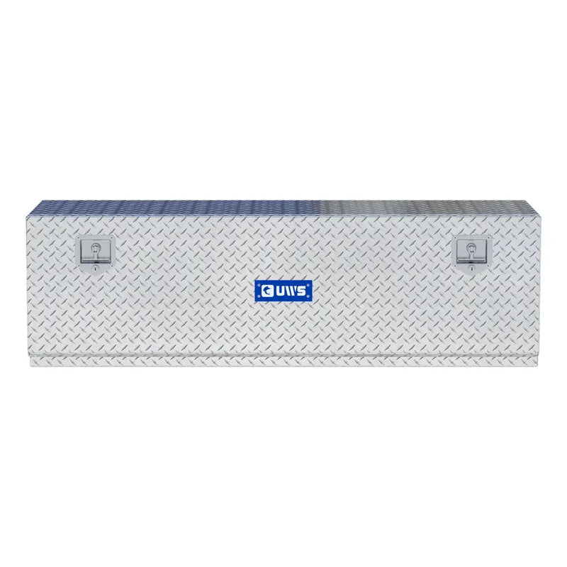 UWS 60" Underbody Tool Box in Bright Aluminum, straight-on front elevation