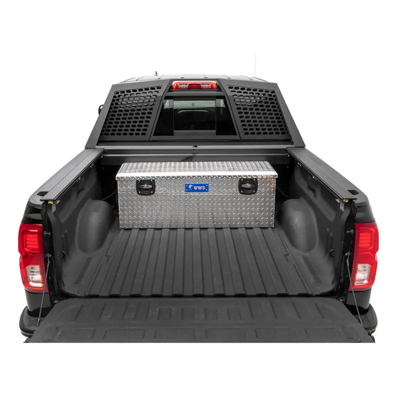 UWS 48" Secure Lock Under Tonneau Chest Box installed in a pickup bed (view 2)