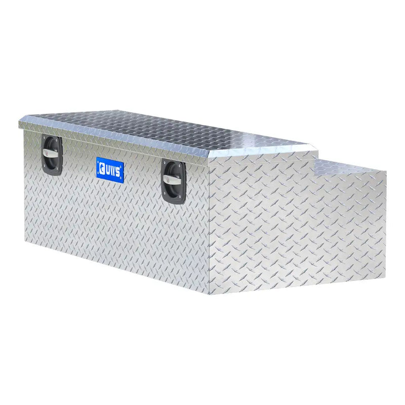 UWS 48" Secure Lock Under Tonneau Chest Box rear three-quarter view showing the back panel and tub profile