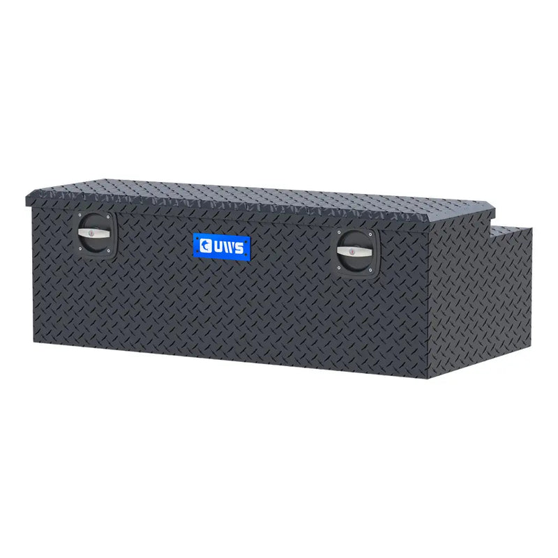 UWS 48" Secure Lock Under Tonneau Chest Box front three-quarter view from the opposite side