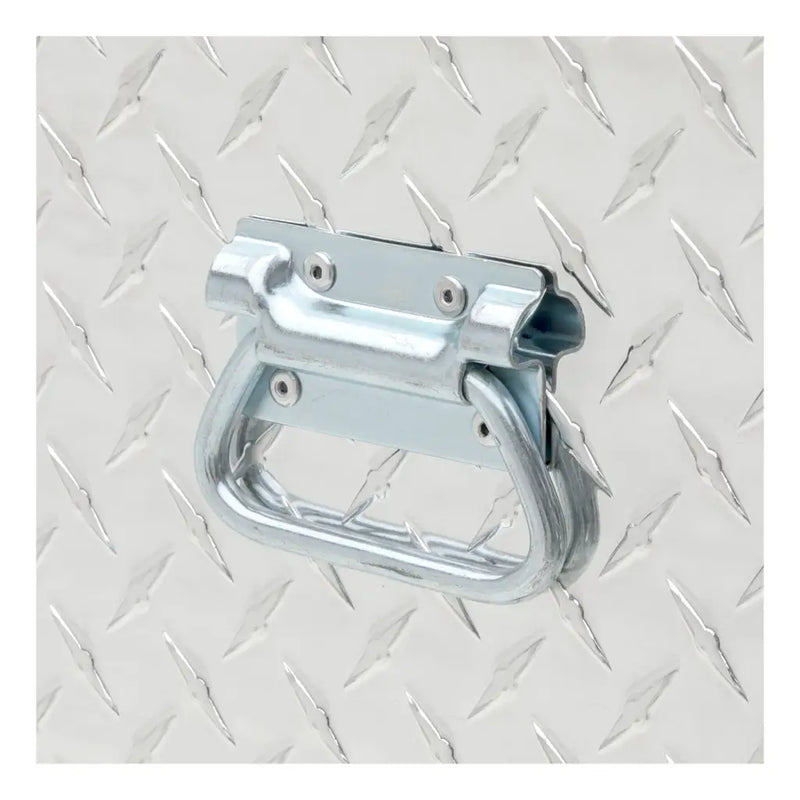 UWS Aluminum Tote Box, 21" x 12.25" x 11.25", close-up of the carry handle