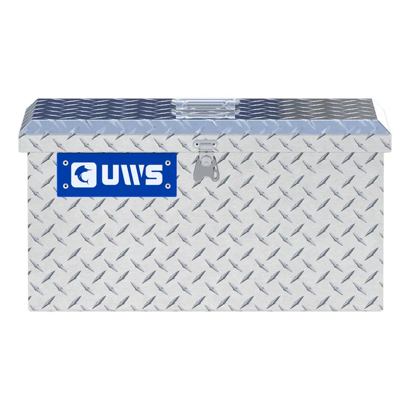 UWS Aluminum Tote Box, 21" x 12.25" x 11.25", studio angle, front elevation