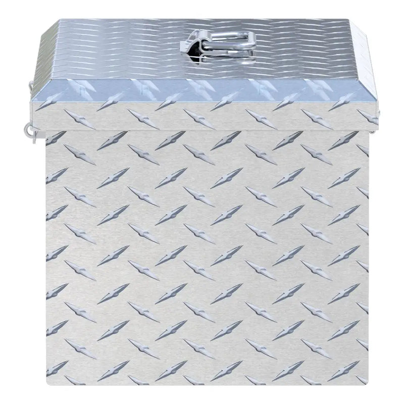 UWS Aluminum Tote Box, 21" x 12.25" x 11.25", studio angle, fully open