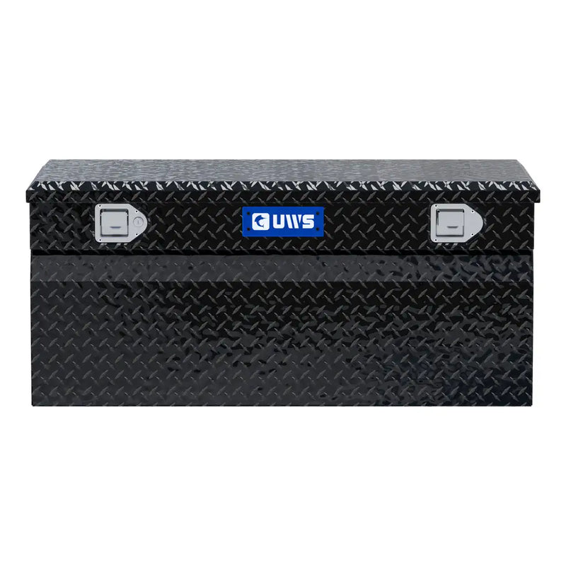 UWS 42" Wedge Utility Chest Box straight-on front view showing the lid seam and the locking handles