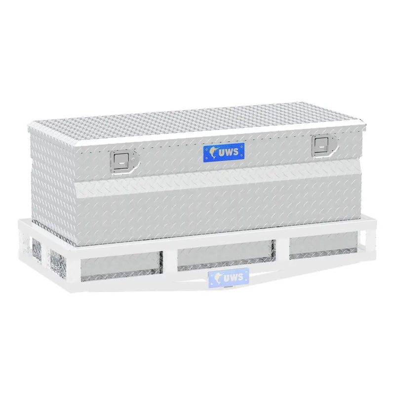 UWS 48" Cargo Carrier Chest Box seated on the UWS cargo carrier
